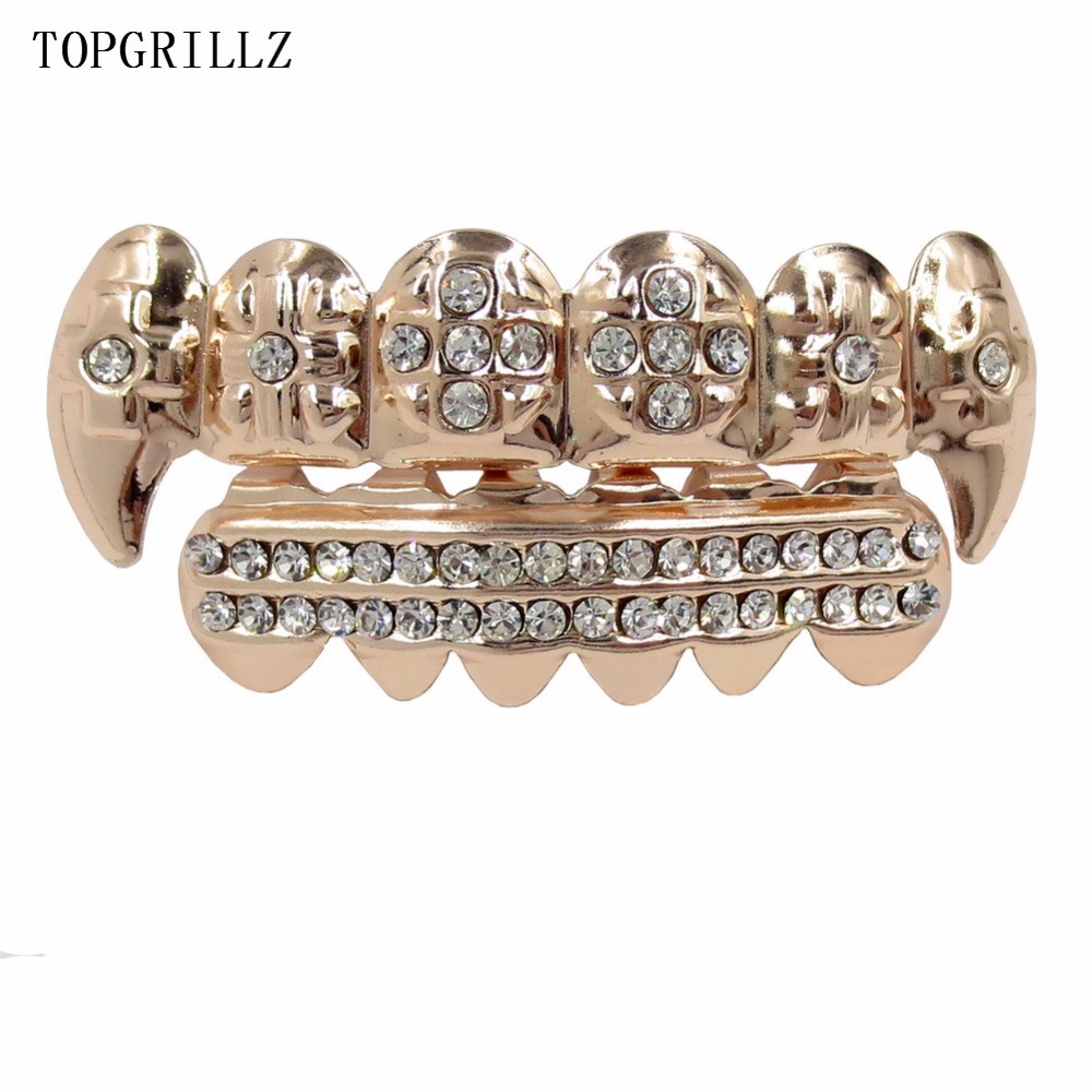 Body Jewelry Real Gold - TOPGRILLZ 리얼 로즈 골드 컬러 도금