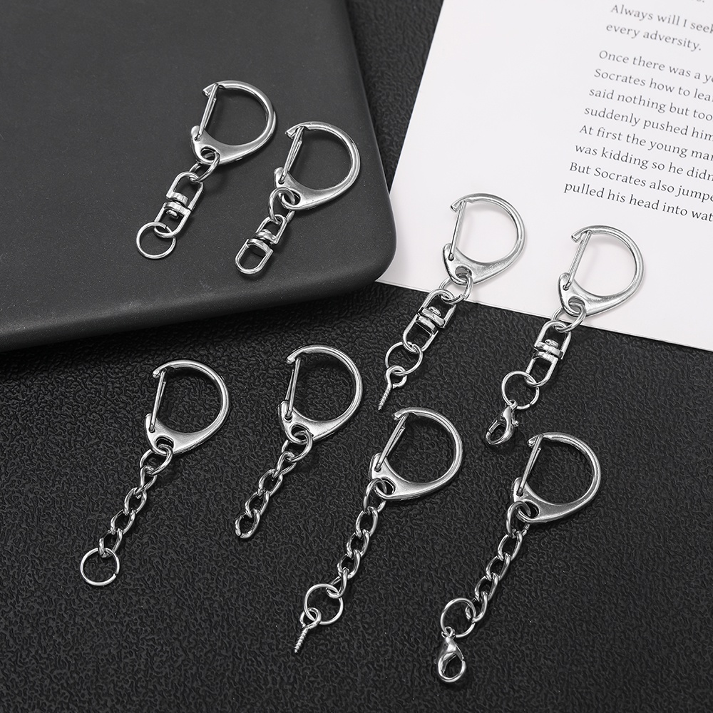 Body Jewelry Diy - 10pcs 랍스터 클로 클래스프 키링 C형