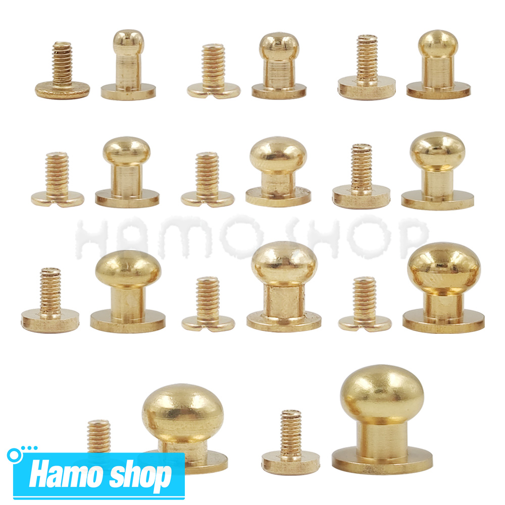 Body Jewelry Chicago - 10pcs 솔리드 브래스 버튼 벨트 가방