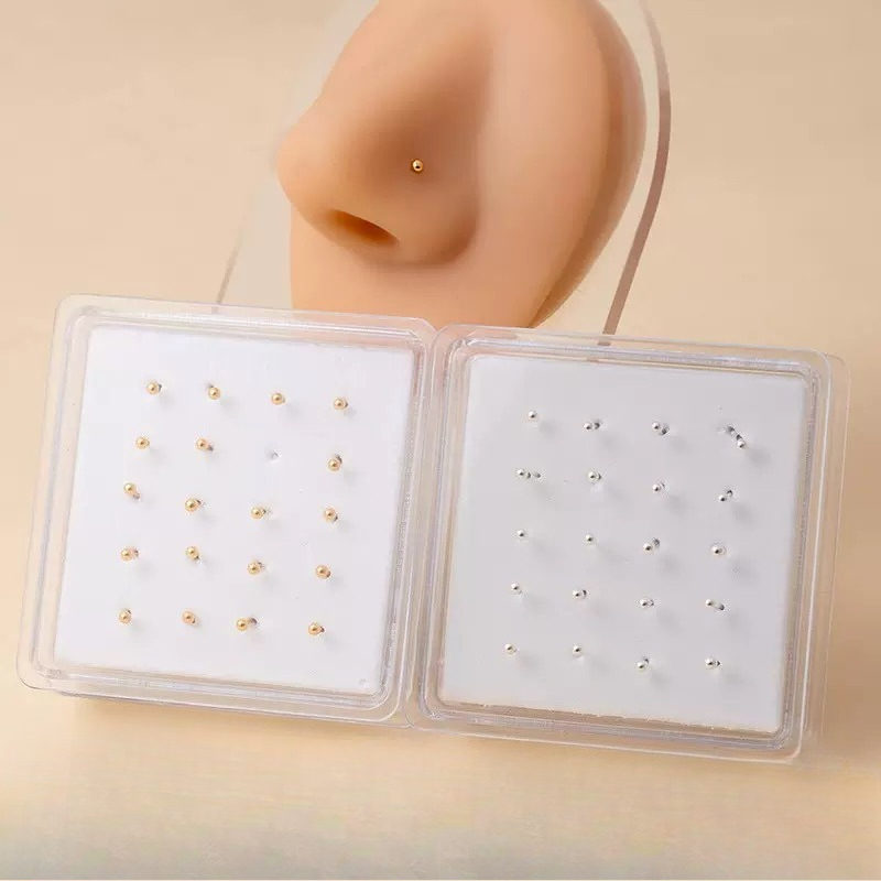 Body Jewelry Jewelry Box - 실버 주얼리 박스 코 피어싱 링