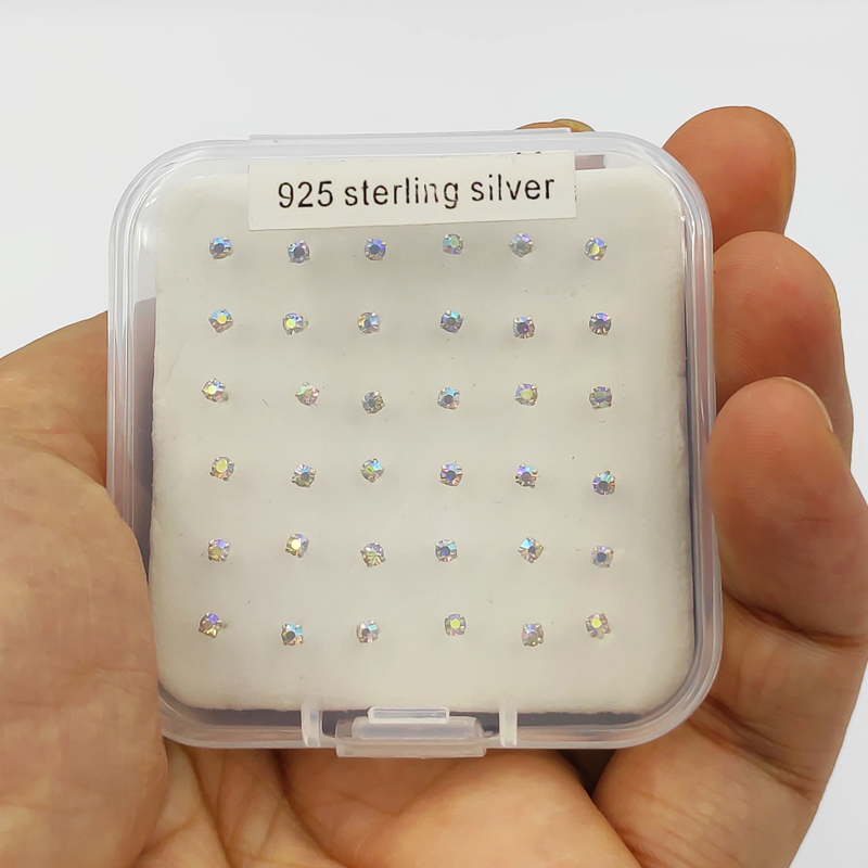Body Jewelry Jewelry Box - 925 스털링 실버 코 스터드 2.0mm