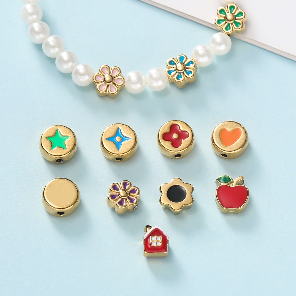 Body Jewelry Diy - 스테인리스 스틸 다양한 모양 스페이서 참