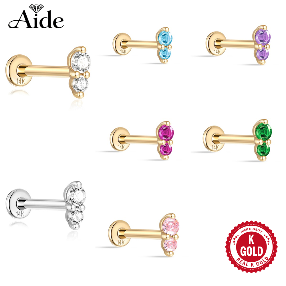Body Jewelry Real Gold - 보좌관 리얼 14K 솔리드 골드 색상