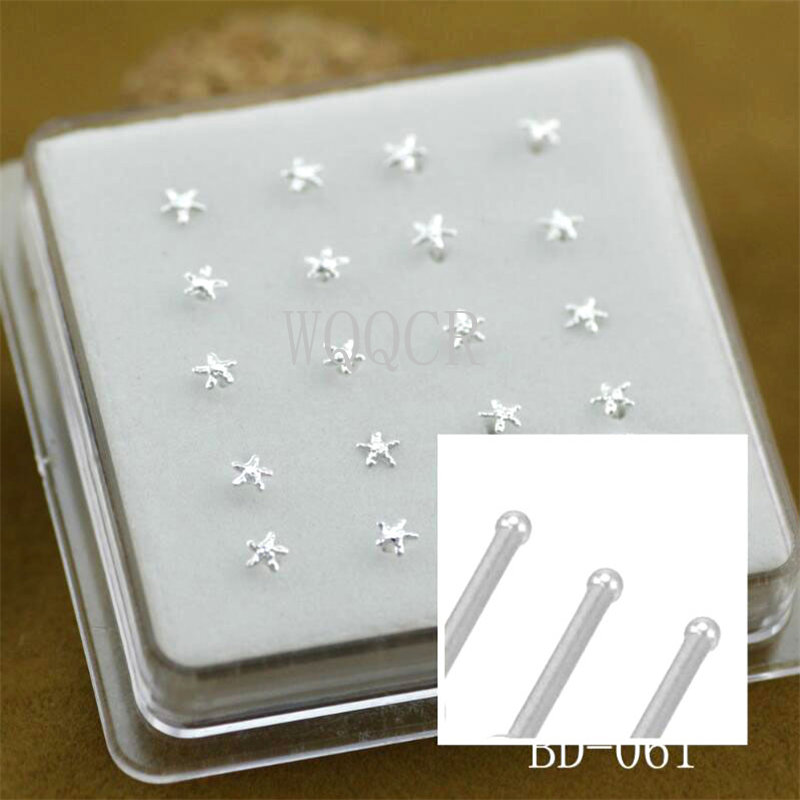 Body Jewelry Jewelry Box - 20개/박스 무광 표면 별 모양 코