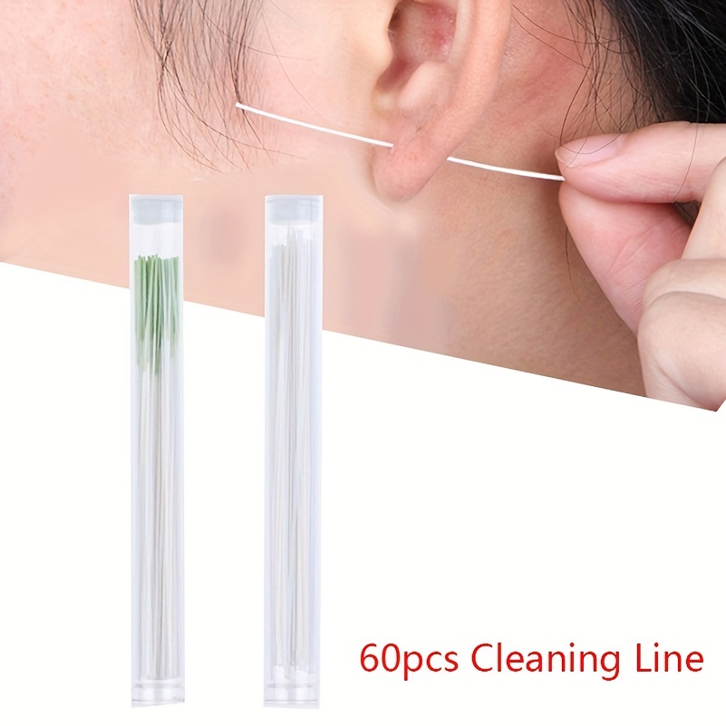 Body Jewelry Cleaner - 귀 피어싱 청소 라인 도구 60Pcs