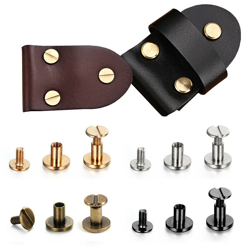 Body Jewelry Chicago - 10Sets/20Pcs 플랫 벨트 나사 네일 리벳