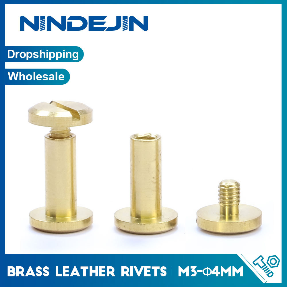 Body Jewelry Chicago - NINDEJIN 10sets OD4mm 황동 시카고 나사