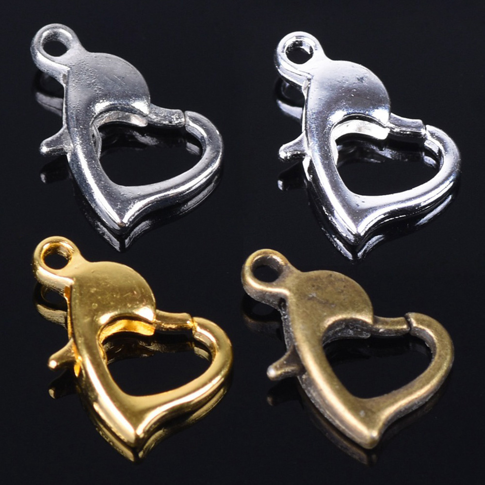 Body Jewelry Diy - 30pcs 12x8mm 골드/실버/청동 색 금속 심장
