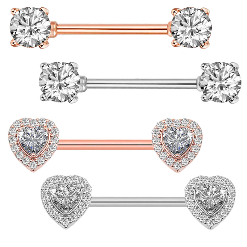 Body Jewelry Quality - 패션 고품질 지르콘 젖꼭지 피어싱 섹시한