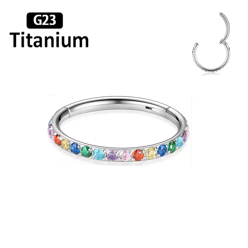 ASTM F136 티타늄 귀걸이 고품질 지르콘 하이트  - Body Jewelry Quality 리뷰 및 가격