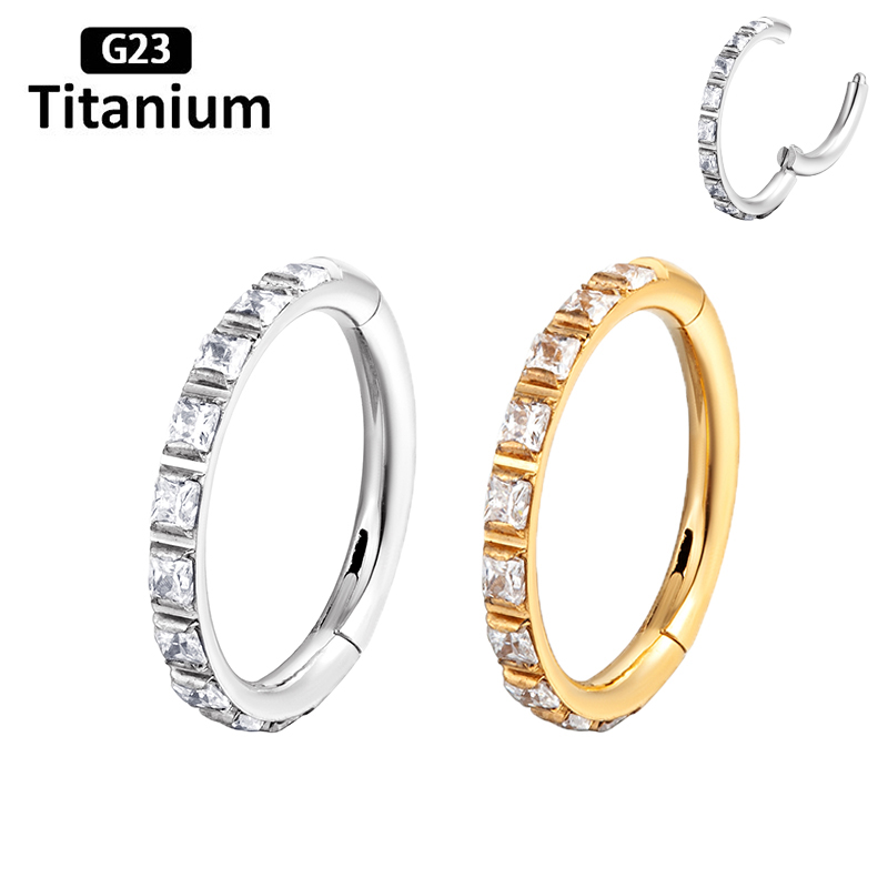 ASTM F136 티타늄 귀걸이 고품질 지르콘 하이트  - Body Jewelry Quality 리뷰 및 가격
