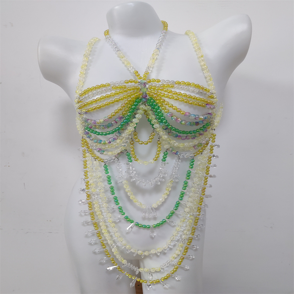 여성 바디 쥬얼리 유럽 및 미국 크로스 보더 수제 진주 - Body Jewelry Vest 리뷰 및 가격