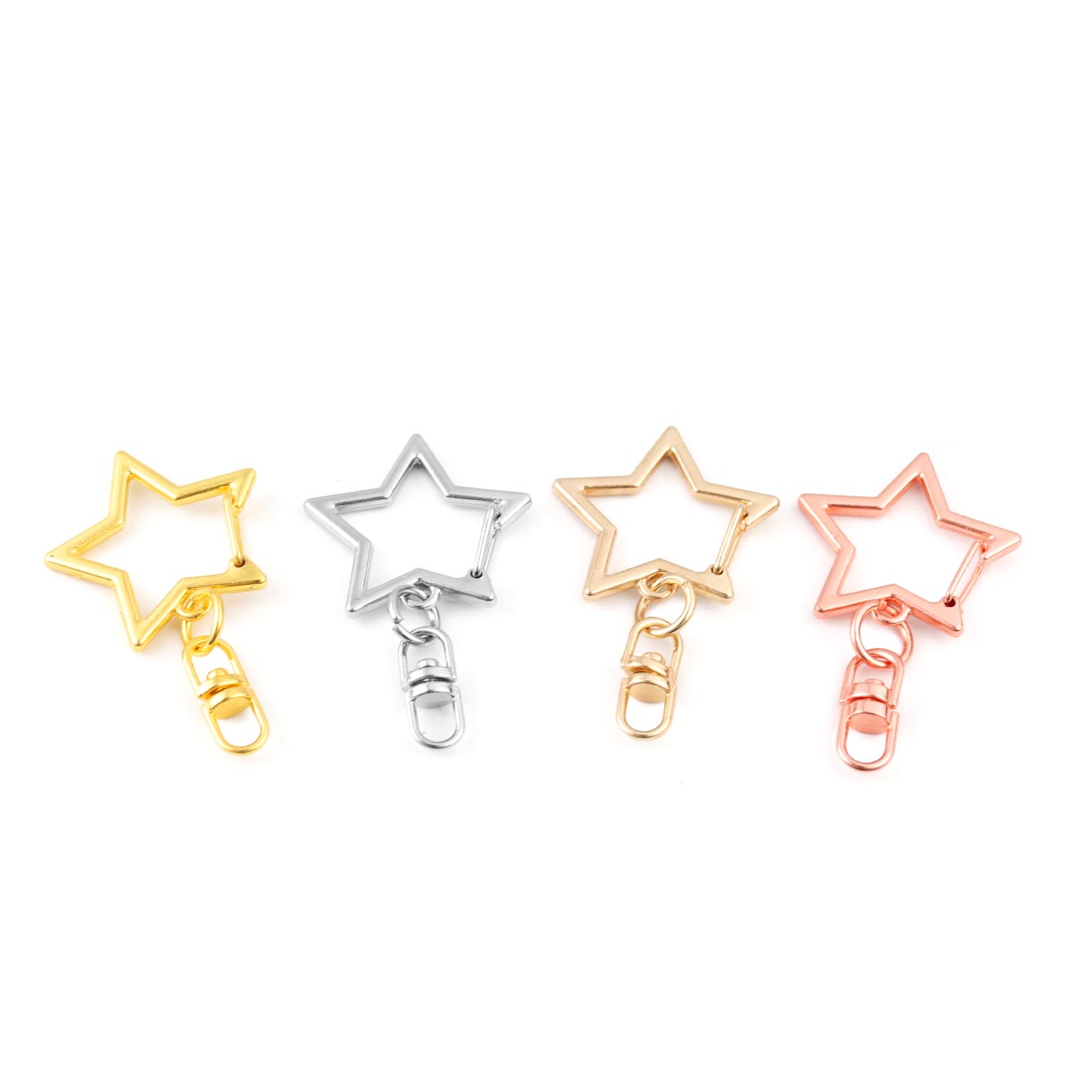 10개 합금 별 모양 스냅 키체인 로브스터 클로 클래스 - Body Jewelry Diy 리뷰 및 가격