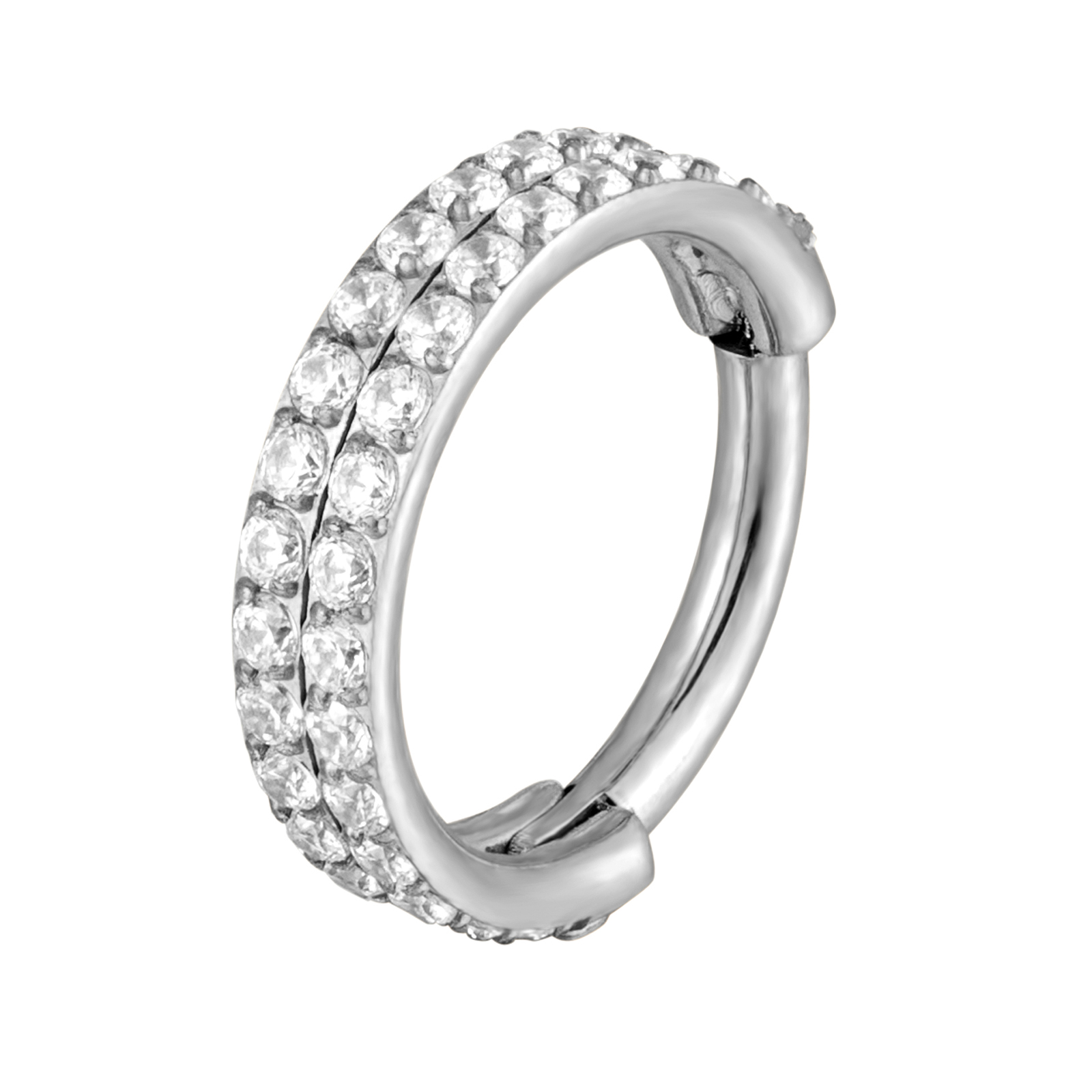 G23 티타늄 피어싱 더블 행 지르콘 스톤 우수한 품질 - Body Jewelry Quality 리뷰 및 가격