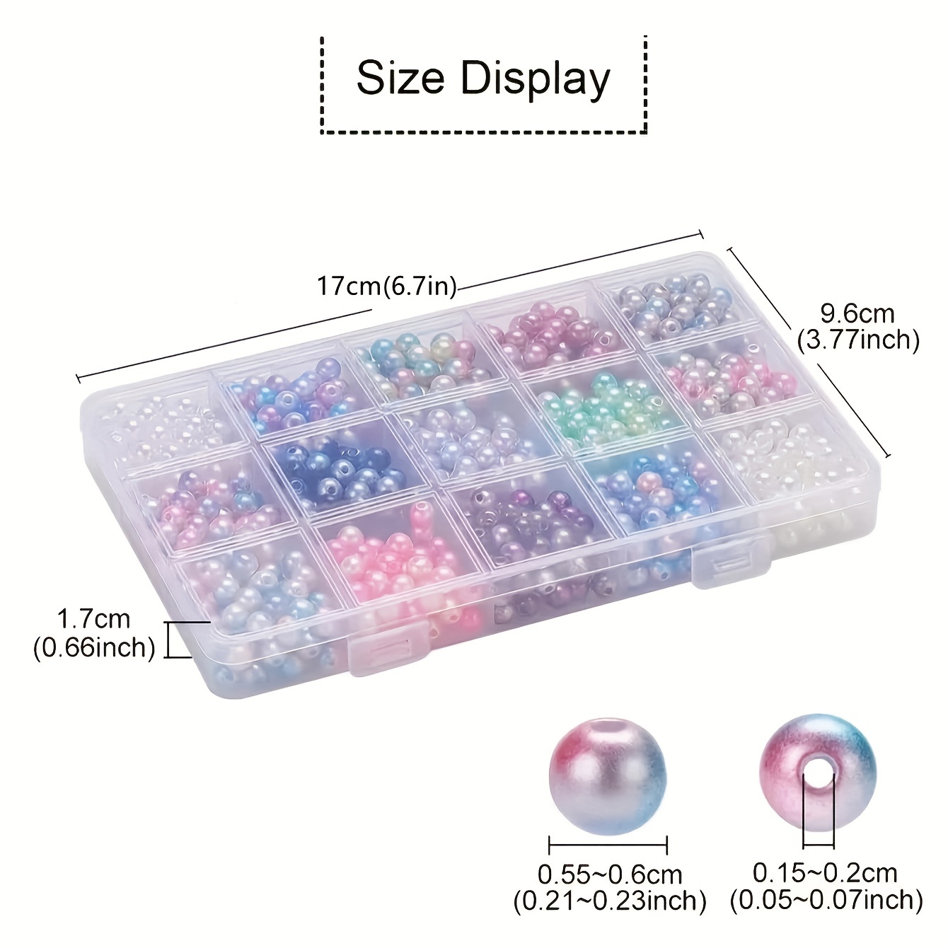 6mm 듀얼 컬러 스프레이 페인팅 아크릴 세트 박스,  - Body Jewelry Organizer 리뷰 및 가격