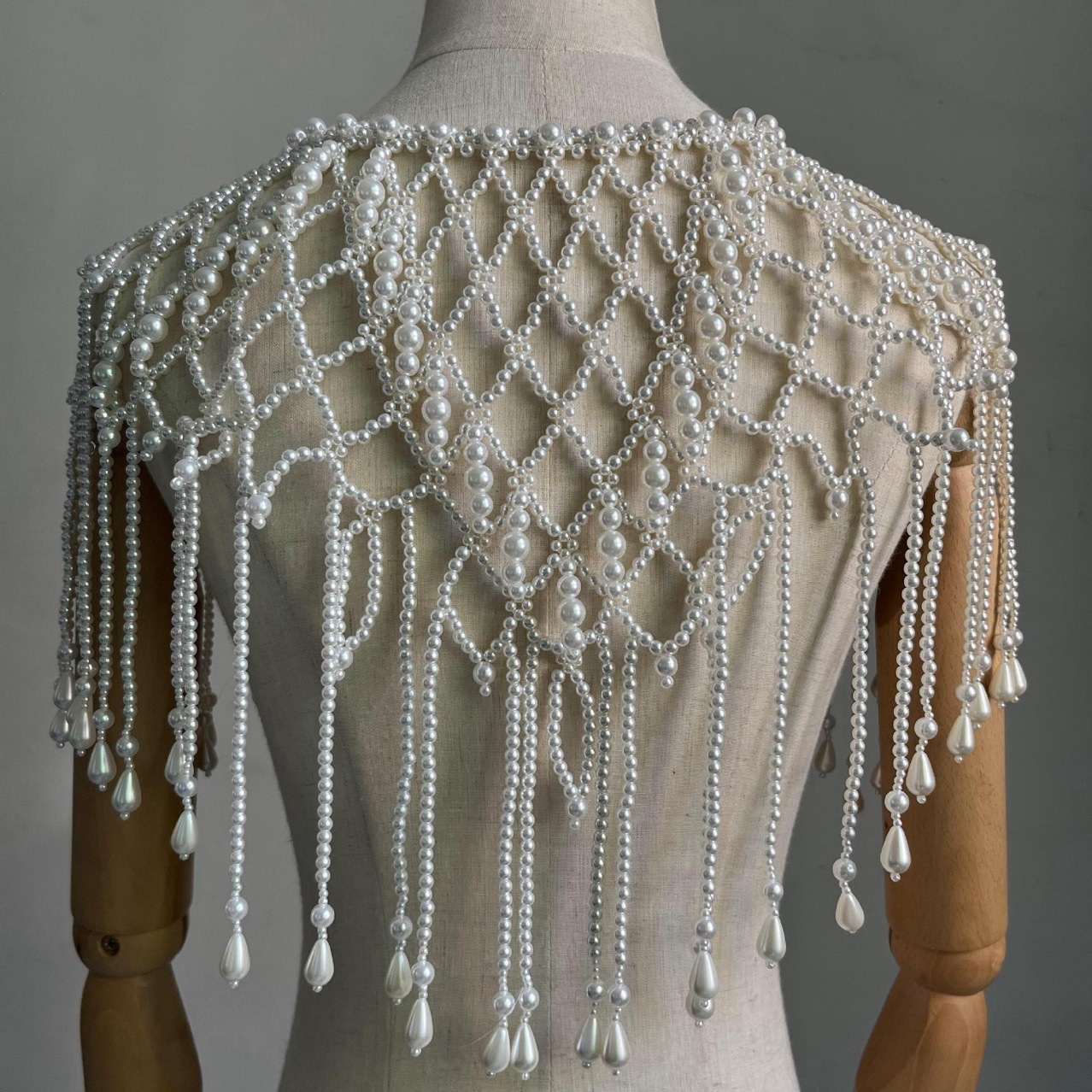 수제 진주 레이어드 바디 체인, 프린지 태슬 장식 비즈 - Body Jewelry Vest 리뷰 및 가격