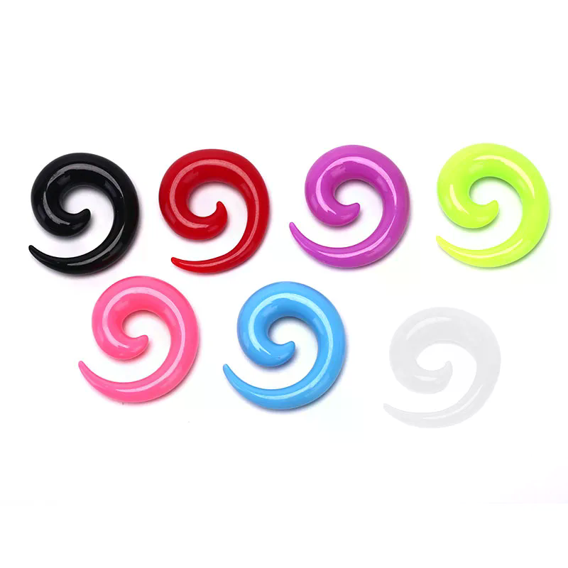 16개/세트 스파이럴 테이퍼 플레시 터널 이어 스트레처 - Body Jewelry Quality 리뷰 및 가격