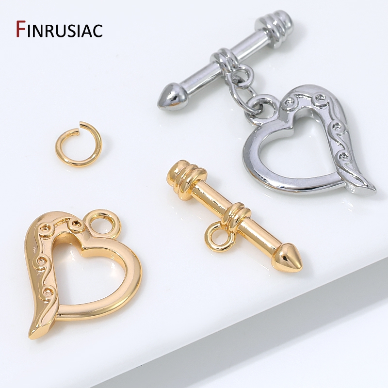 14K 금도금 황동 하트 모양 토글 클래스프, 쥬얼리용 - Body Jewelry Diy 리뷰 및 가격