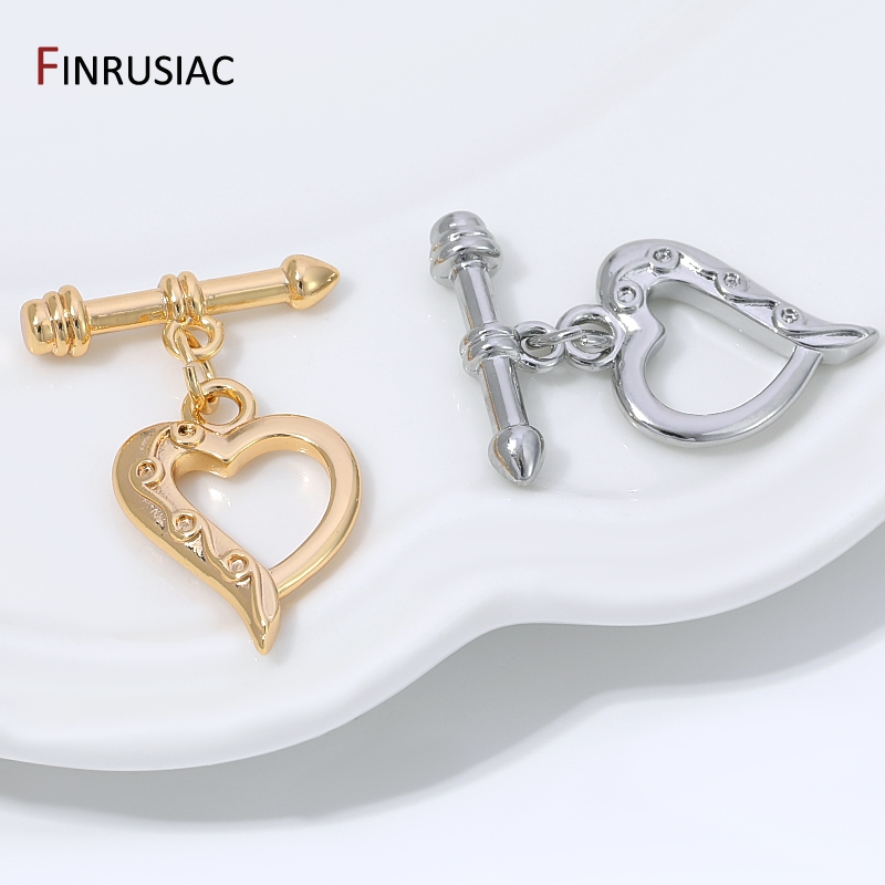 14K 금도금 황동 하트 모양 토글 클래스프, 쥬얼리용 - Body Jewelry Diy 리뷰 및 가격