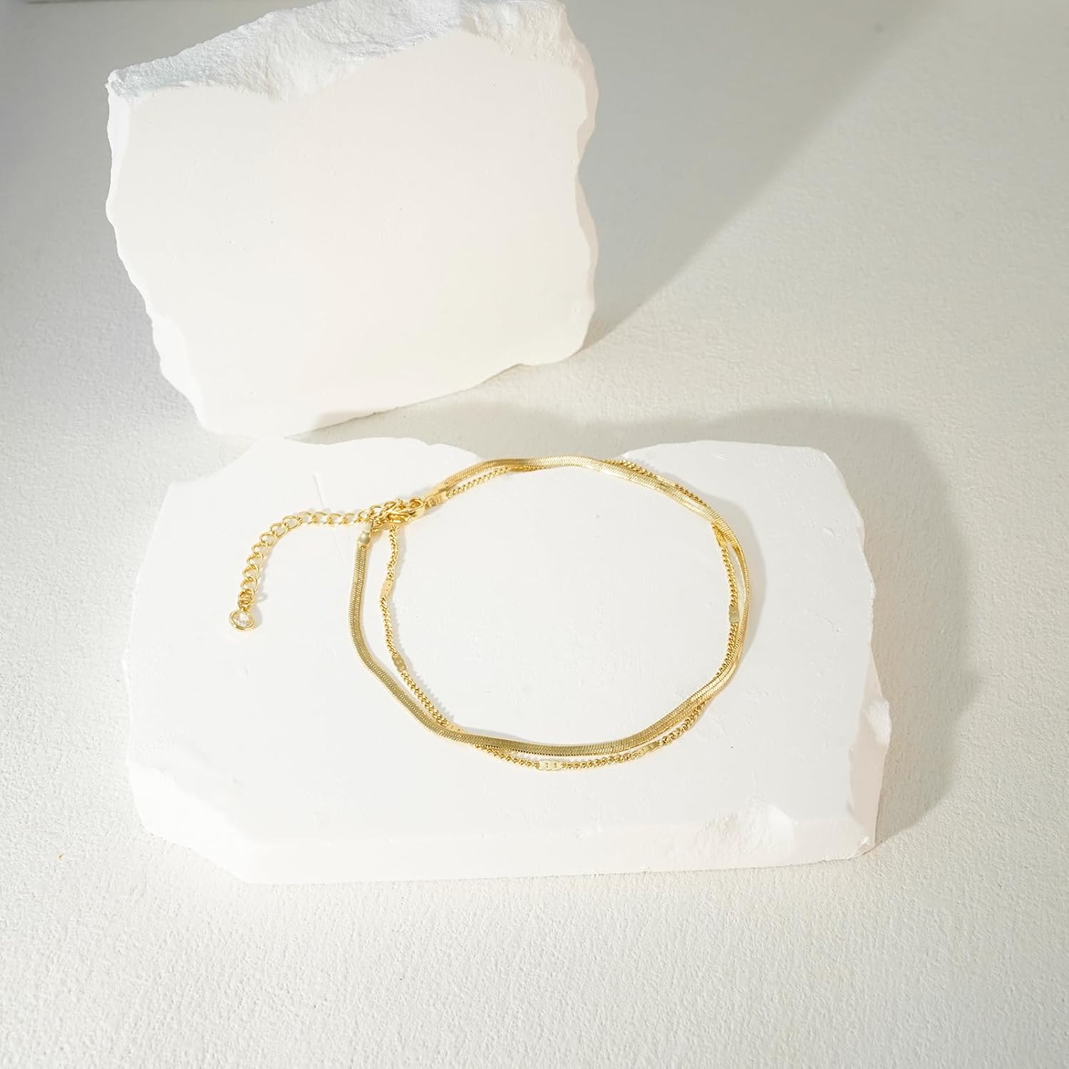 여성을위한 발목 팔찌 14k 진짜 골드 실버 도금 진주 - Body Jewelry Real Gold 리뷰 및 가격