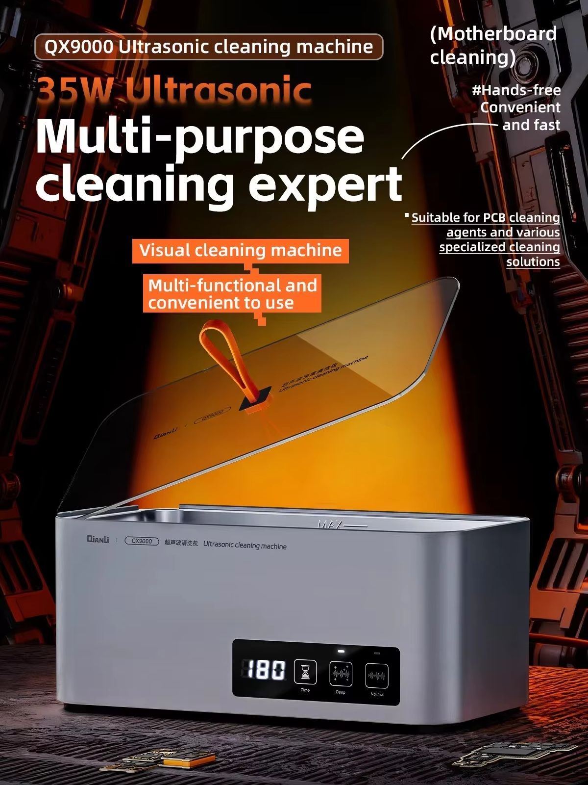 QIANLI QX9000 초음파 세척기 35W 47kH - Body Jewelry Cleaner 리뷰 및 가격