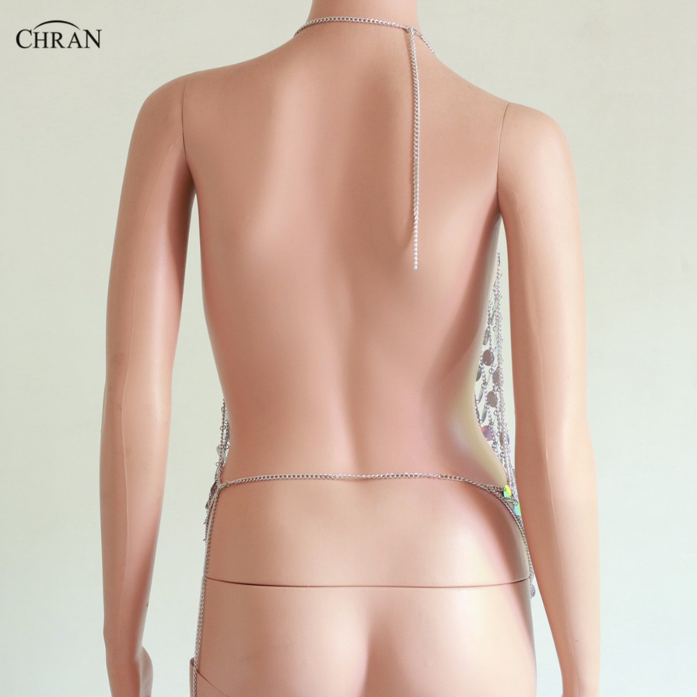 Chran 섹시한 스파크 조끼, 인어 크롭 탑, 술 홀 - Body Jewelry Vest 리뷰 및 가격