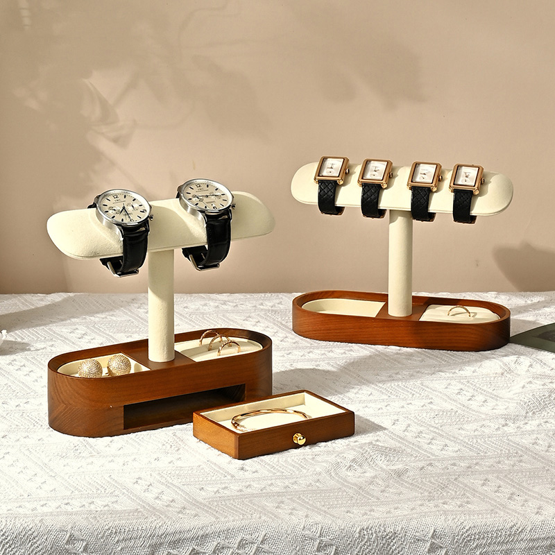 Oirlv 단단한 나무 시계 주최자 선반 T-바 시계  - Body Jewelry Organizer 리뷰 및 가격
