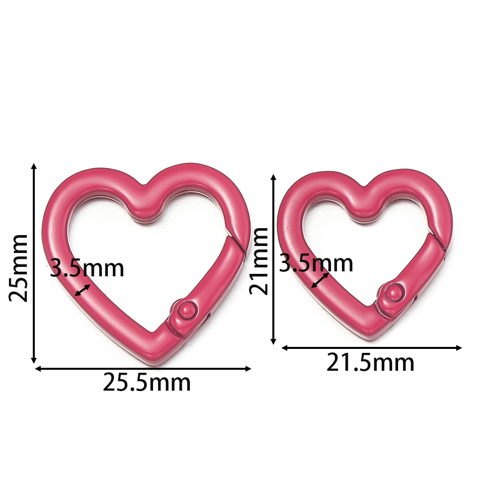 5개/세트 하트 스프링 클립 열 수 있는 사랑 모양 카 - Body Jewelry Diy 리뷰 및 가격