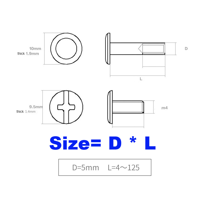 2/10pcs M5x4-150mm 가죽 가방 벨트 사진 - Body Jewelry Chicago 리뷰 및 가격