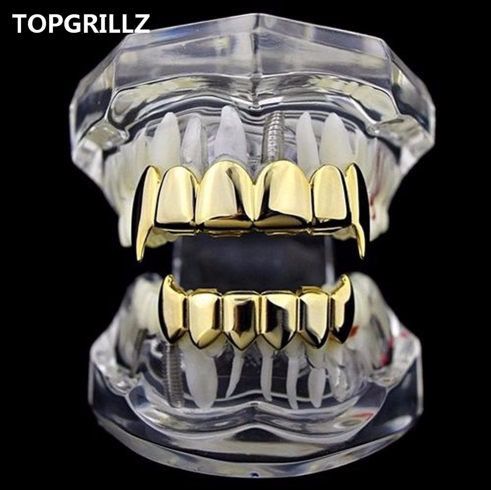 TOPGRILLZ 골드 실버 도금 힙합 이빨 그릴, 실 - Body Jewelry Real Gold 리뷰 및 가격