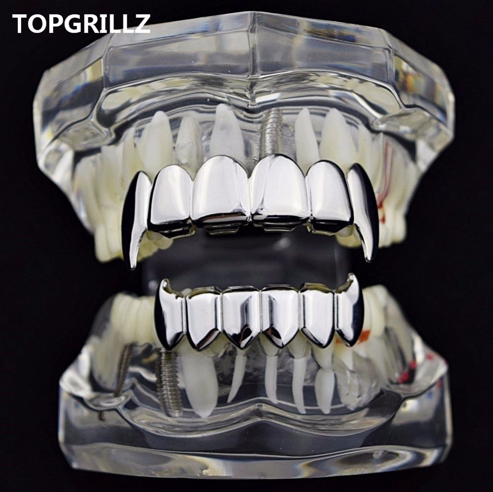 TOPGRILLZ 골드 실버 도금 힙합 이빨 그릴, 실 - Body Jewelry Real Gold 리뷰 및 가격