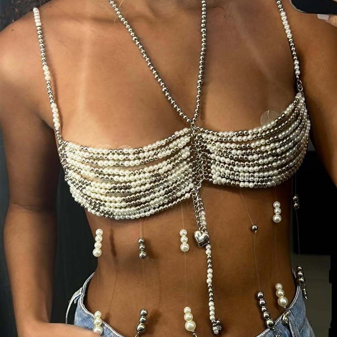 2025 럭셔리 디자인 홀터 조끼, 다층 플라스틱 우븐 - Body Jewelry Vest 리뷰 및 가격
