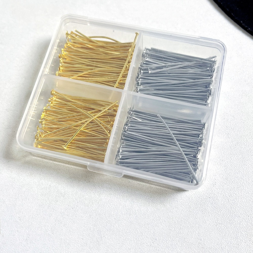 400pcs 혼합 철 헤드 핀 30mm 플랫 헤드 철  - Body Jewelry Organizer 리뷰 및 가격
