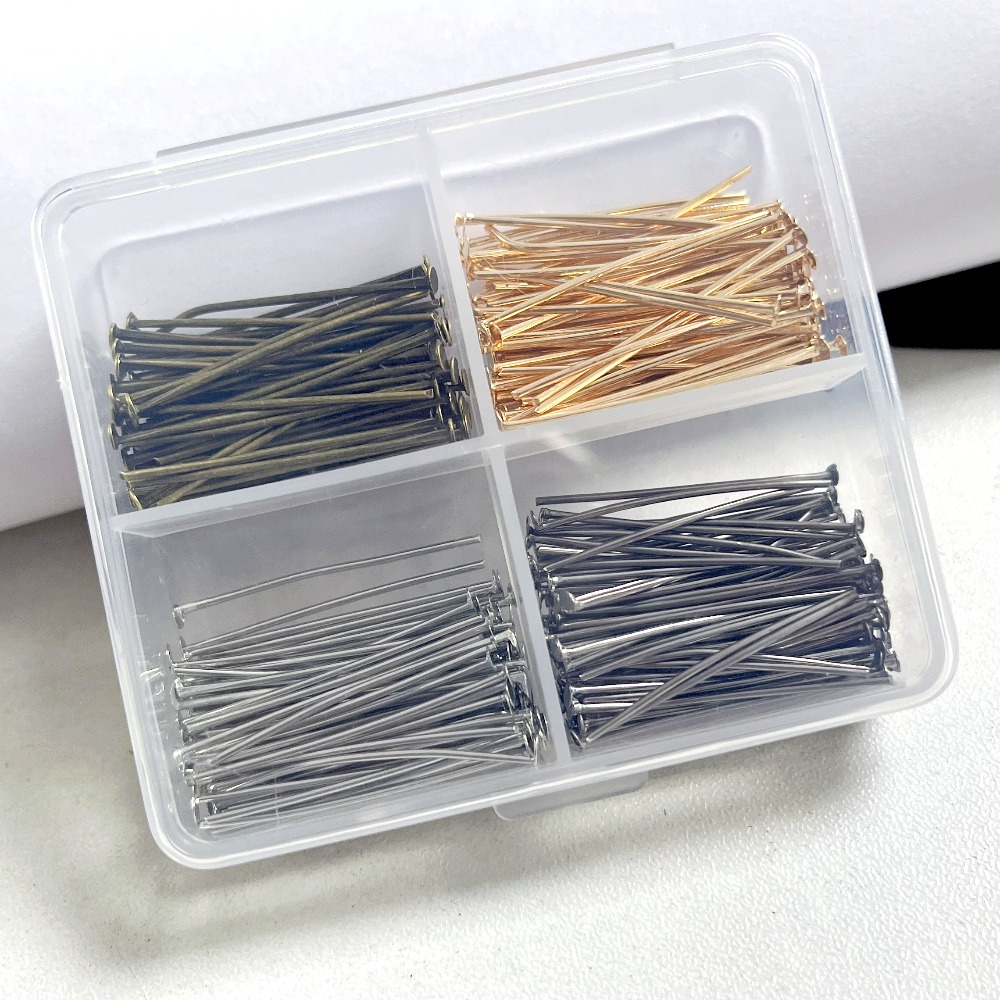 400pcs 혼합 철 헤드 핀 30mm 플랫 헤드 철  - Body Jewelry Organizer 리뷰 및 가격