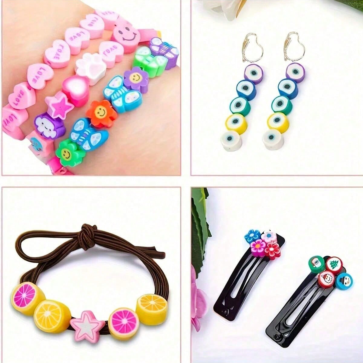 1450/1200/250개 폴리머 클레이 비즈 세트,  - Body Jewelry Organizer 리뷰 및 가격