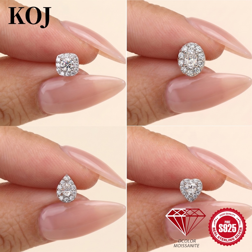 KOJ 1PC 925 스털링 실버 트렌디 모이사나이트  - Body Jewelry Quality 리뷰 및 가격
