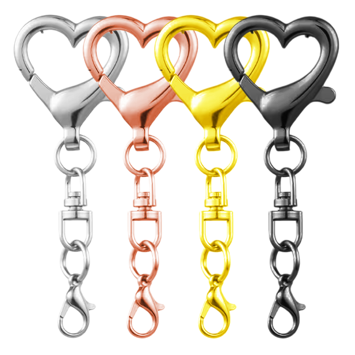 5/15/30개 하트 모양 회전식 클래스프 스프링 걸이 - Body Jewelry Diy 리뷰 및 가격