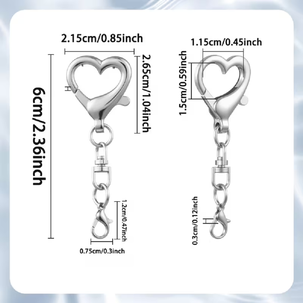 5/15/30개 하트 모양 회전식 클래스프 스프링 걸이 - Body Jewelry Diy 리뷰 및 가격