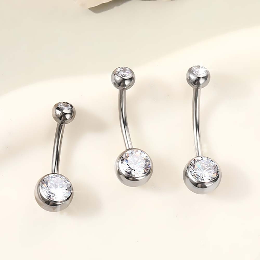 고품질 티타늄 소재 배꼽 링 곡선형 디자인 배꼽 피어싱 - Body Jewelry Quality 리뷰 및 가격