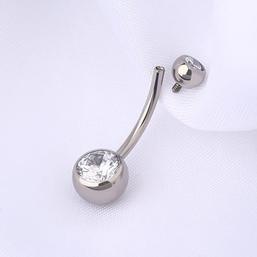 고품질 티타늄 소재 배꼽 링 곡선형 디자인 배꼽 피어싱 - Body Jewelry Quality 리뷰 및 가격