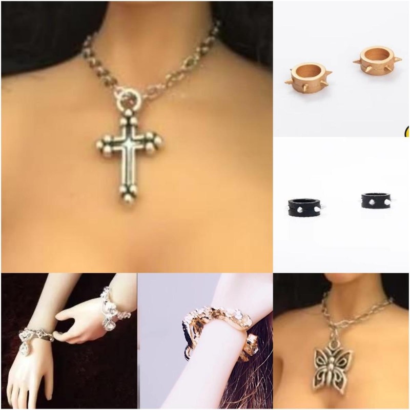 1/6 스케일 금속 팔찌 팔찌 쥬얼리 골드 실버 목걸이 - Body Jewelry Real Gold 리뷰 및 가격