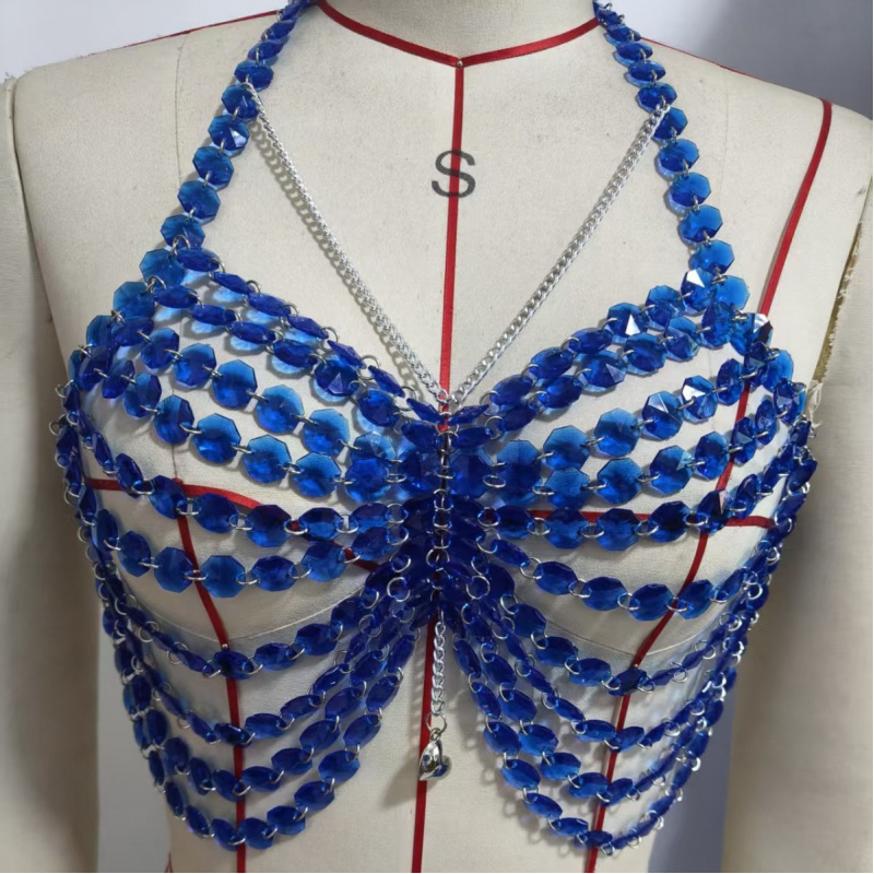 여성용 바디 체스트 체인 패션 섹시 핸드메이드 비키니  - Body Jewelry Vest 리뷰 및 가격