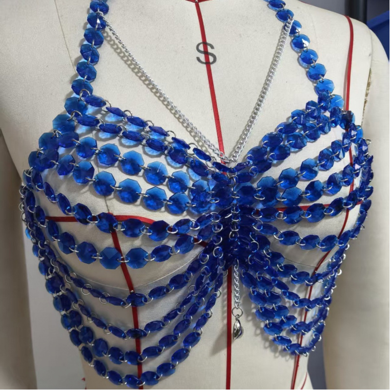 여성용 바디 체스트 체인 패션 섹시 핸드메이드 비키니  - Body Jewelry Vest 리뷰 및 가격