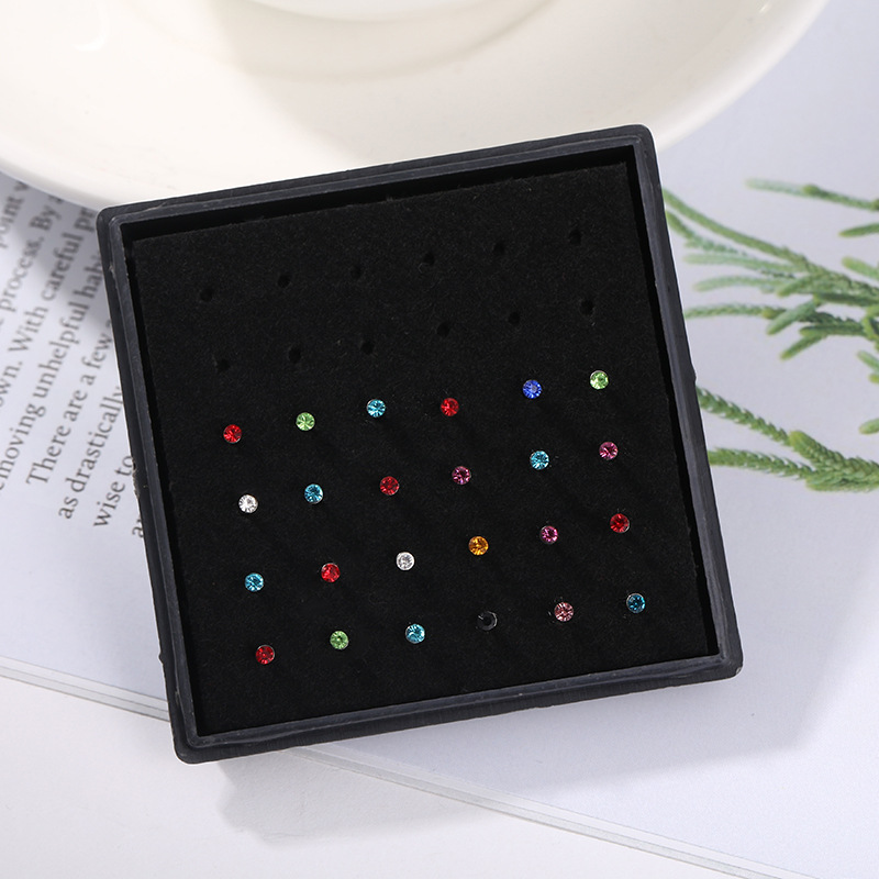 24개/박스 크리스탈 코걸이 스터드 패션 바디 여성 소 - Body Jewelry Jewelry Box 리뷰 및 가격