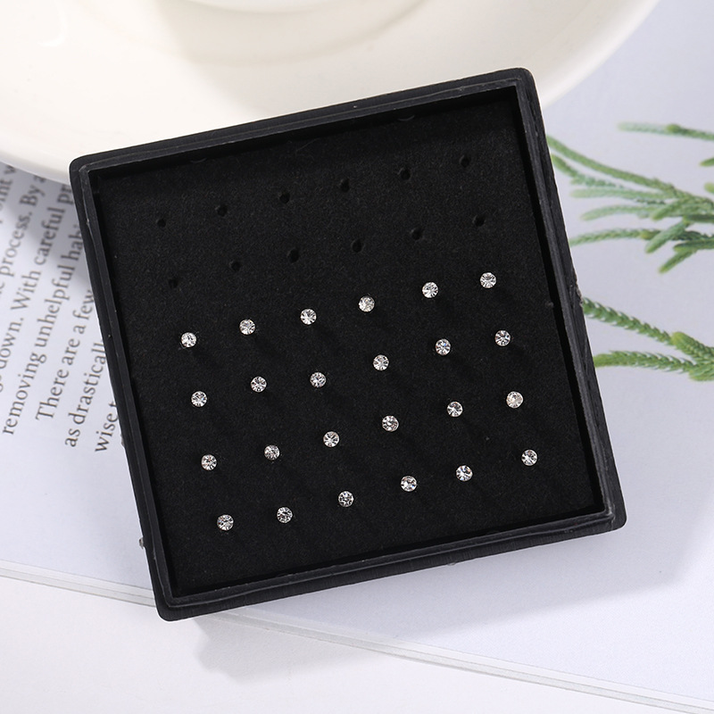 24개/박스 크리스탈 코걸이 스터드 패션 바디 여성 소 - Body Jewelry Jewelry Box 리뷰 및 가격