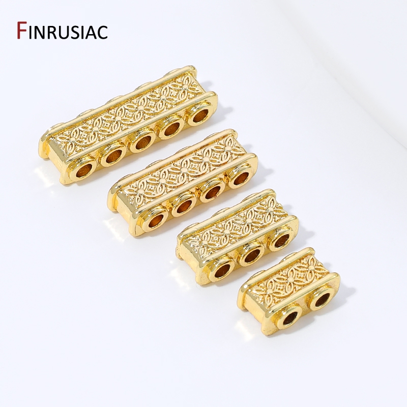 18K 금도금 황동 직사각형 스페이서 비즈 (쥬얼리용) - Body Jewelry Diy 리뷰 및 가격