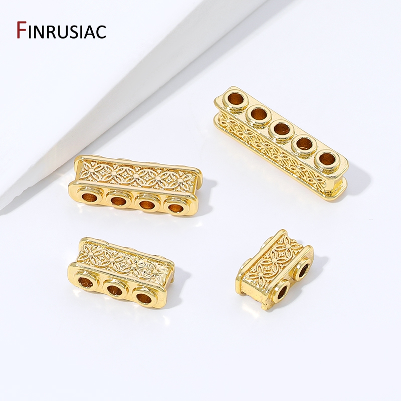 18K 금도금 황동 직사각형 스페이서 비즈 (쥬얼리용) - Body Jewelry Diy 리뷰 및 가격