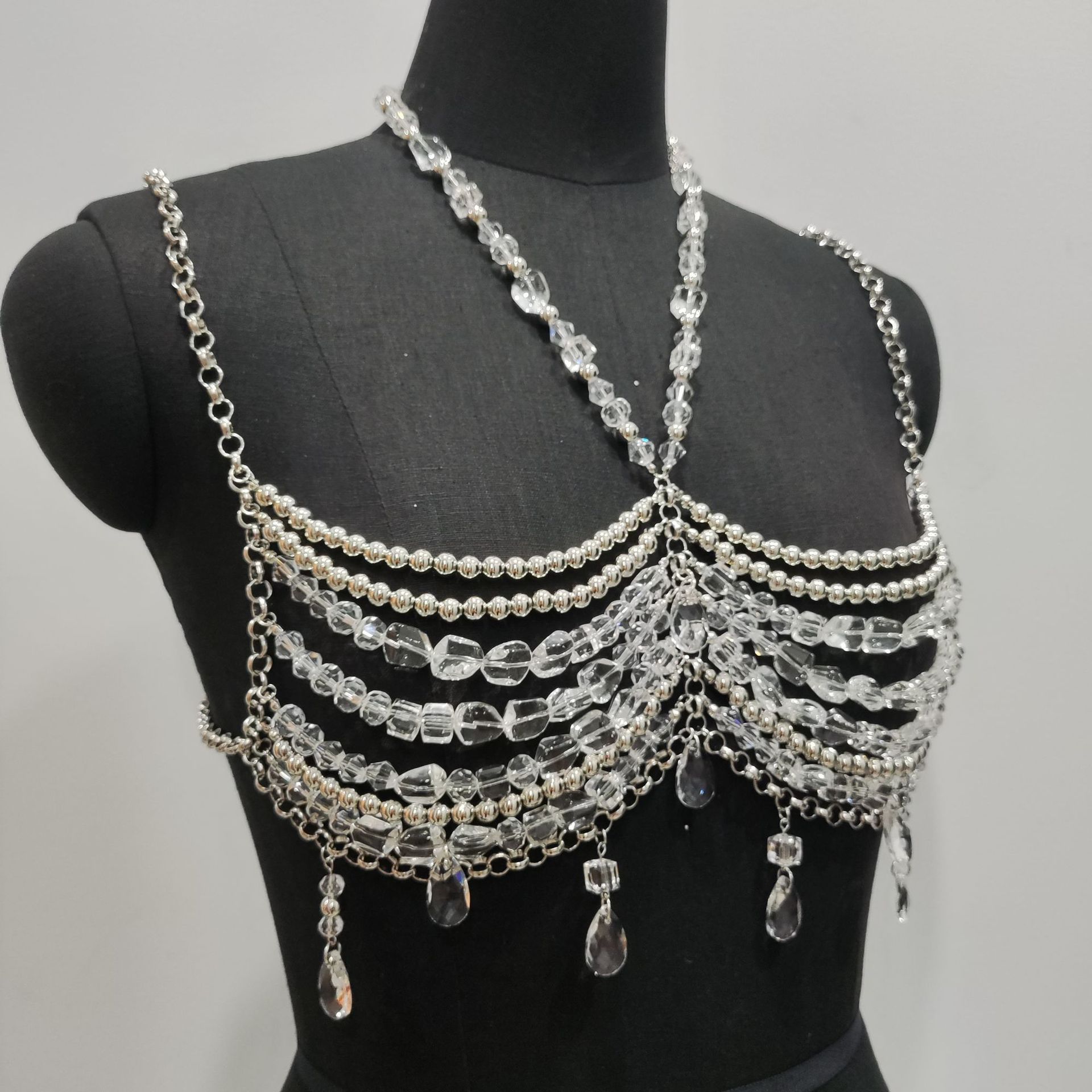2025 수제 음악 축제 복장 Bralette Chai - Body Jewelry Vest 리뷰 및 가격