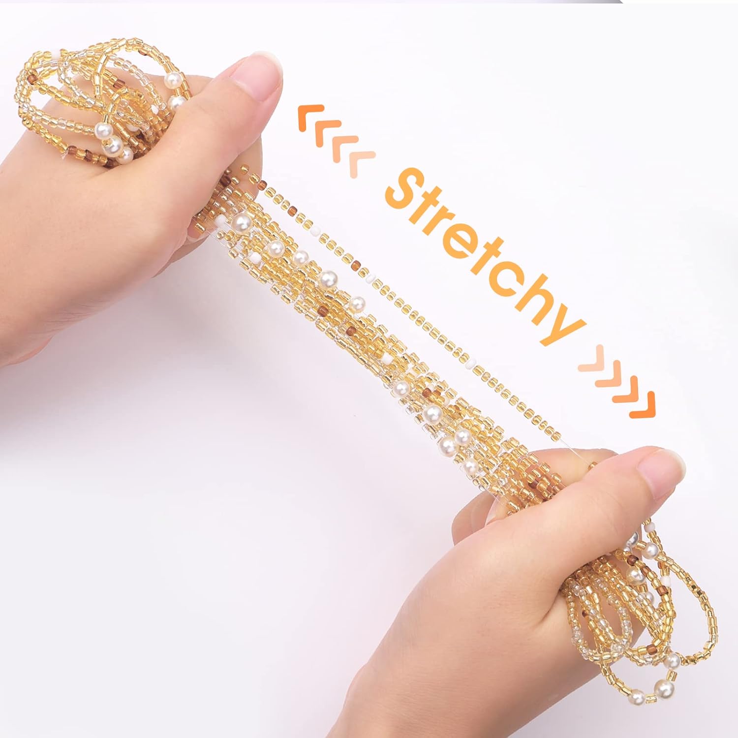 여성용 허리 비즈, 배꼽 비즈, 탄성 체인, 아프리카  - Body Jewelry Helix 리뷰 및 가격