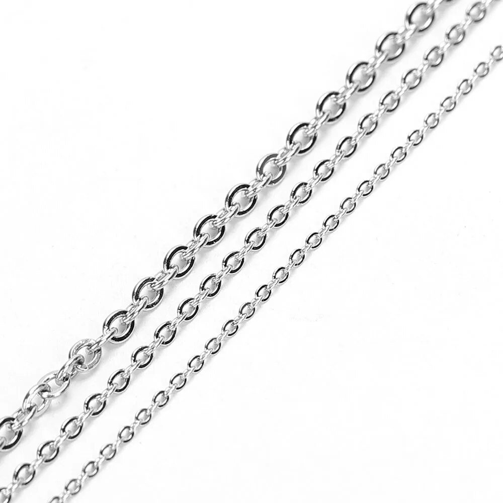 10 미터 스테인레스 스틸 O 모양 얇은 체인 DIY  - Body Jewellery 리뷰 및 가격